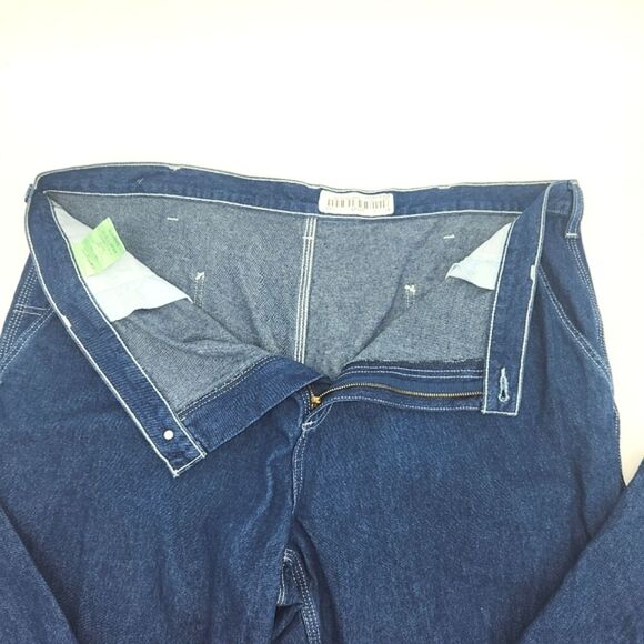 Carhartt Dungaree Fit Utility Blue Carpenter Jeans Workwear Men's 42x30 - Picture 4 of 13